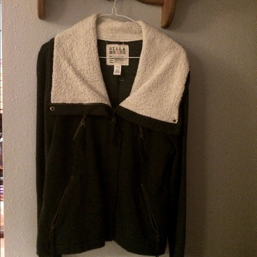 Billabong XL zippered sweater jacket - Picture 1 of 2
